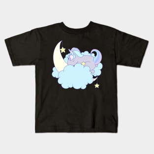 Cute Kawaii Unicorn Sleeping Kids T-Shirt